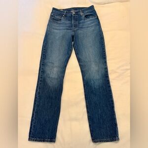 Levi's Women’s 501 Straight Blue Jeans